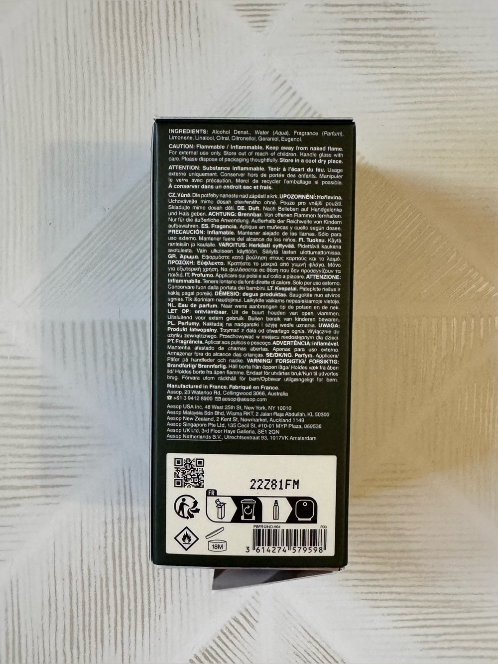 SOLD Aesop Tacit EDP 1.6fl oz New in Box - Picture 5 of 6